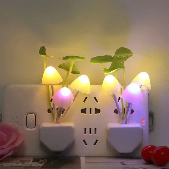 Fairy Mushroom LED Night Light for Bedroom & Hallway